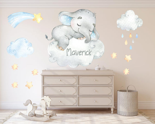 Elephant nursery wall sales stickers