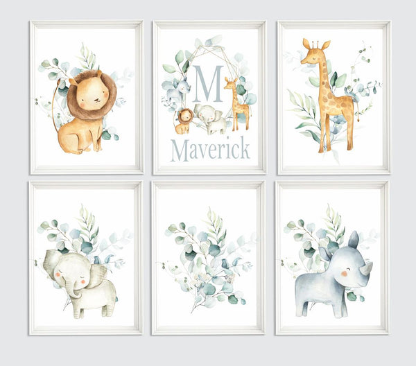 safari animal wall prints