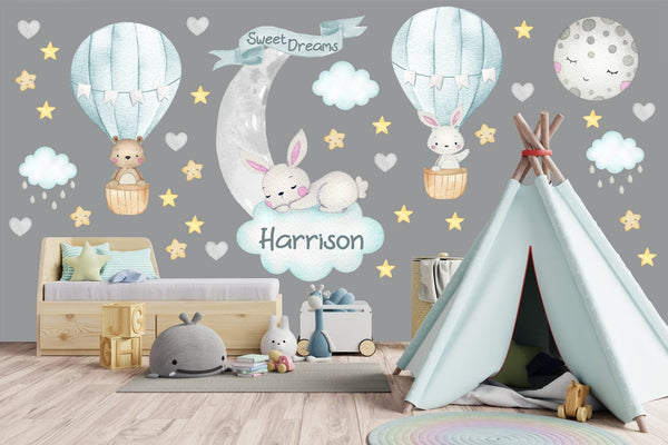 bunny rabbit nursery decals