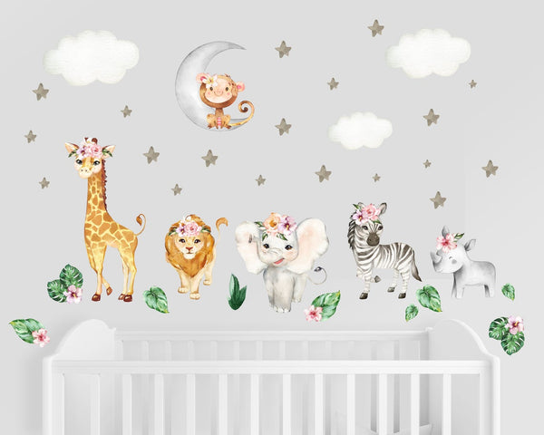 safari nursery decals