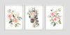 pink floral safari wall decor