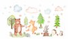 woodland nursery room stickers